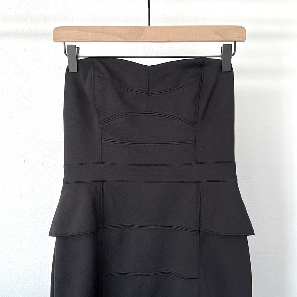 White House Black Market Strapless Black Dress Size 4